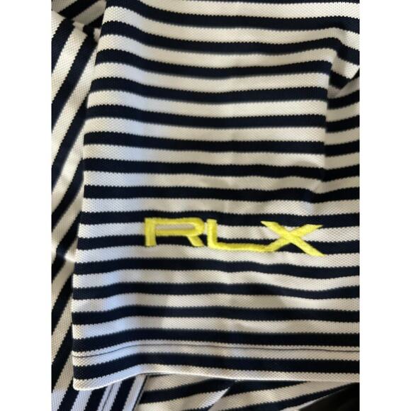 Ralph Lauren RLX Polo Shirt Compher Cup Blue Stripe Performance Preppy Men’s XL - Picture 6 of 9
